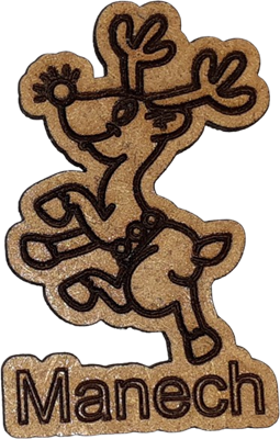 Magnet - Renne  personnalisable